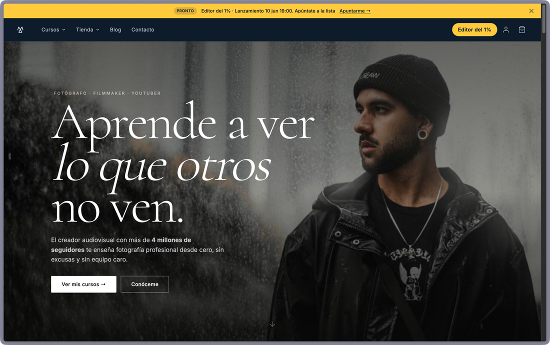 Nueva web, nueva plataforma de cursos y nuevo curso
